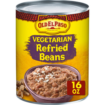 Old El Paso Vegetarian Refried Beans, 453 g - "Hearty vegetarian beans!"