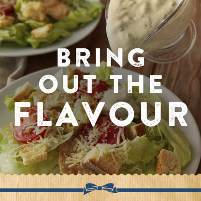 Hellmann's Real Caesar Dressing & Dip • Made with Real Italian Cheese & Garlic, 8.45 fl oz / 250 ml - Caesar dressing with real Italian cheese and garlic.