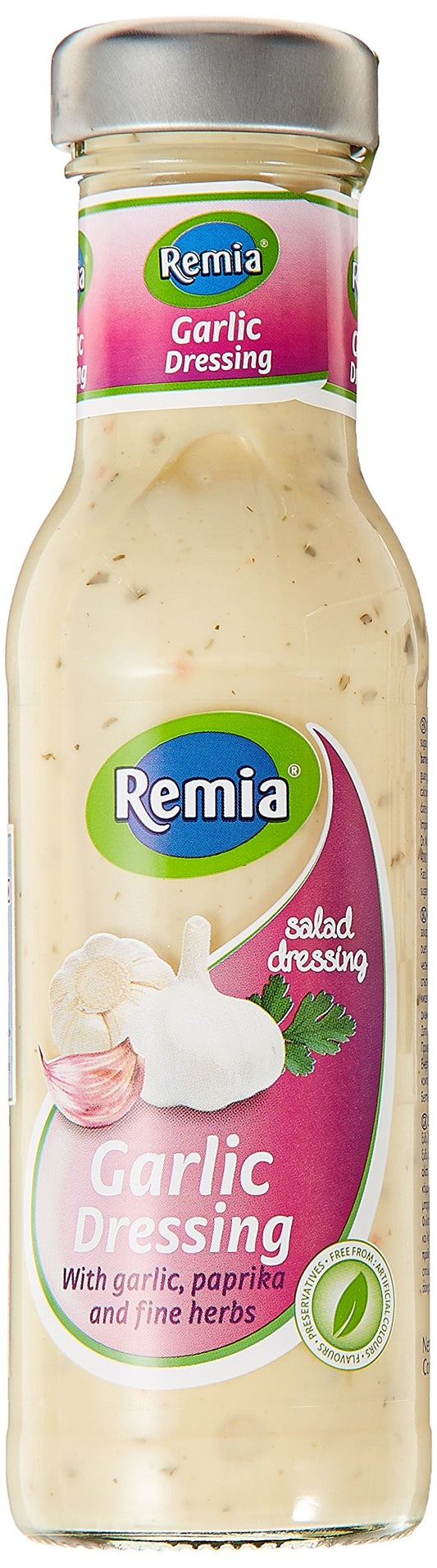 Remia Salad Dressing, Cream Garlic, 250G - Creamy Garlic Goodness!