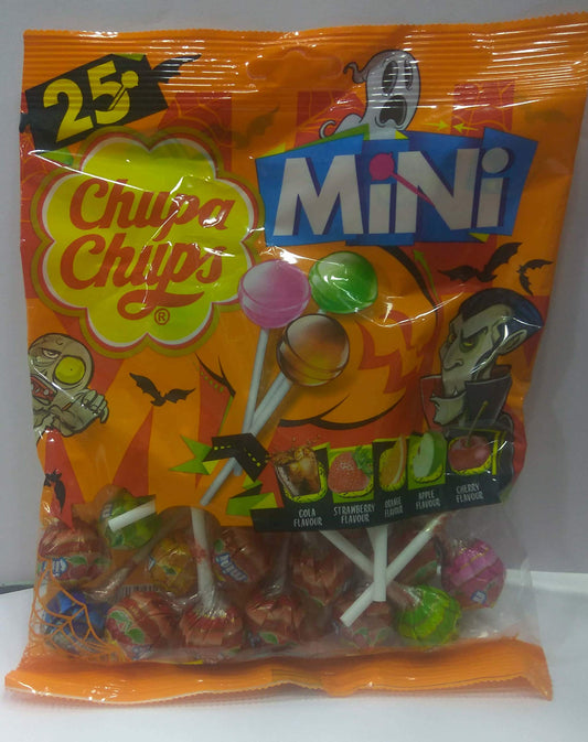 Chupa Chups 25 Minis Assorted Lollipops Packet, 150g - Mini lollipops pack