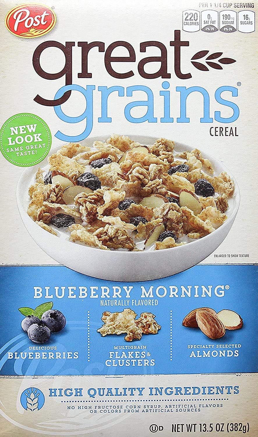 Great Grains Blueberry Morning, 382g - A delightful mix of blueberries and wholesome grains.