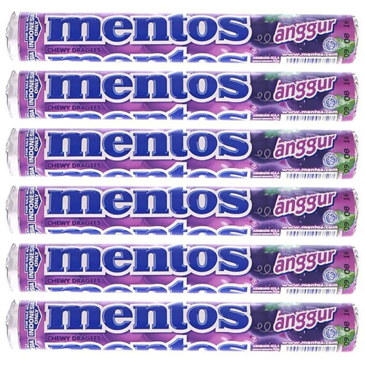 Mentos Grape Roll, 6 x 29 g - "Six Pack Grape Rolls!"