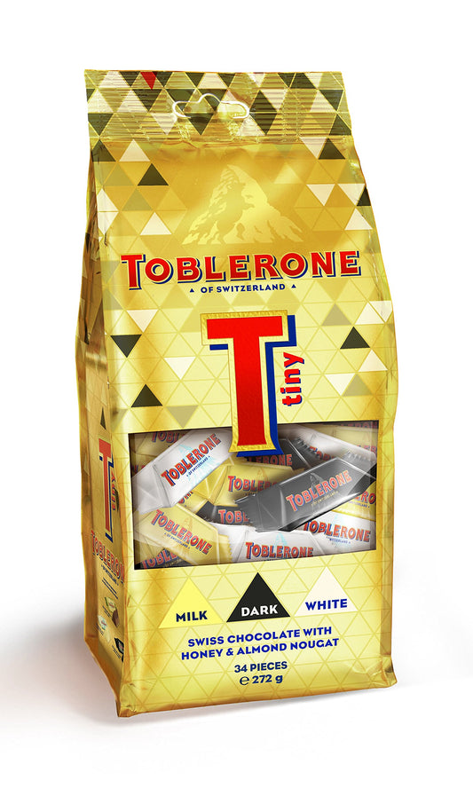 Toblerone Swiss Dark Tiny Chocolate, 272 gm (34 Pieces)