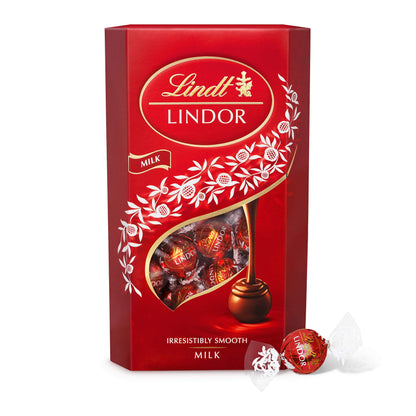 Lindt Lindor Milk Chocolate Cornet Festive Sharing Pack, 21.16 Oz / 600 G