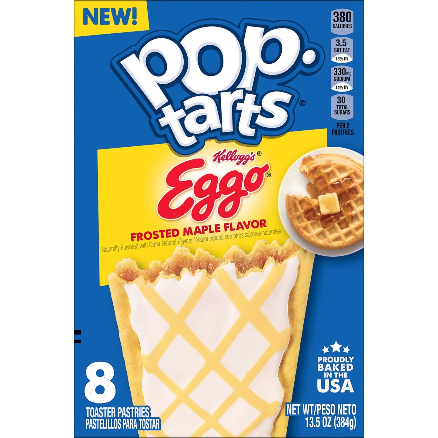 Pop-Tarts Eggo Toaster Pastries, 8 pastries, 384g - Eggo and Pop-Tarts: A breakfast dream team!