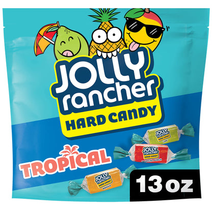 Jolly Rancher Hard Candy, Tropical Flavor, 13 Oz 368g - Tropical flavors of Jolly Rancher Hard Candy, 368g.