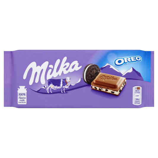 Milka & Oreo biscuit pieces, 100g - "Milka & Oreo Bliss!"