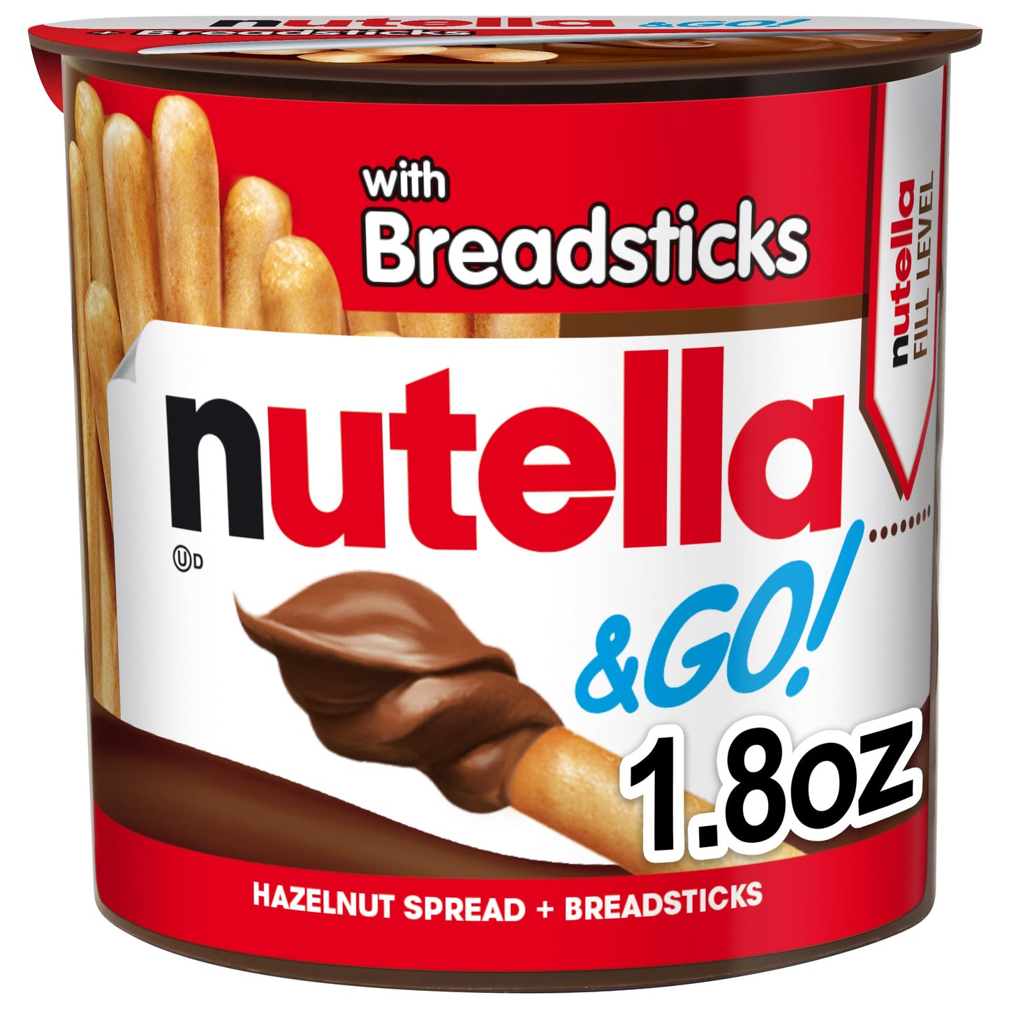 Nutella & Go with Breadsticks, 52 g - "Snack time happiness!"