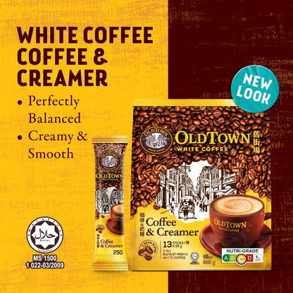 Old Town White Coffee 2-in-1 Instant Premix Packet (13 Pack) - Savor the Perfect Harmony