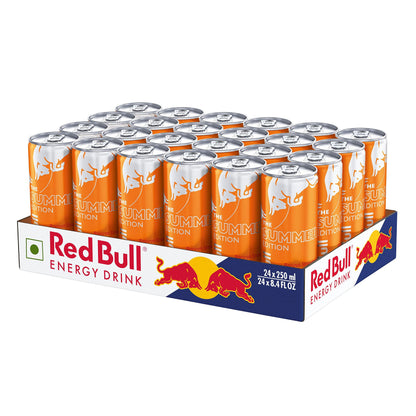 Red Bull Energy Drink, The Summer Edition, Apricot-Strawberry Flavour, 250 ml (24 Pack) - Summer Vibes!