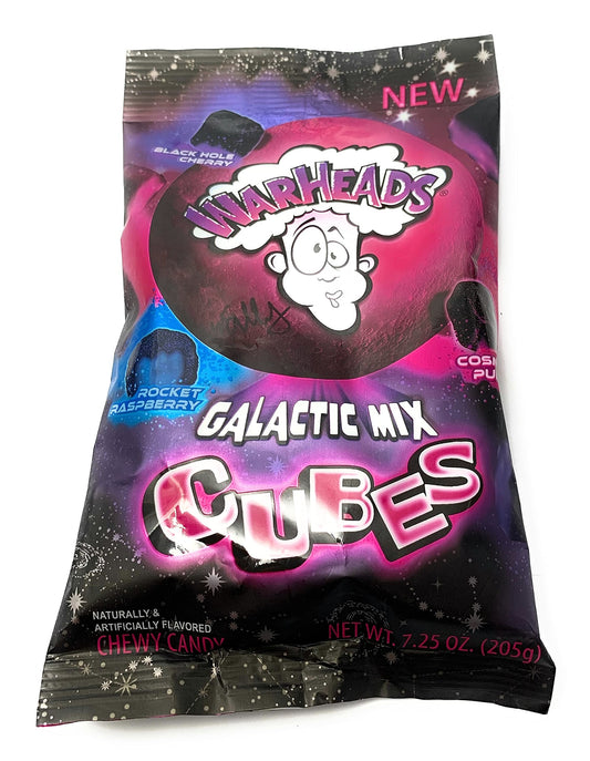 Warheads Galactic Mix Cubes 7.25 ounce bag (7.25 OUNCE BAG)