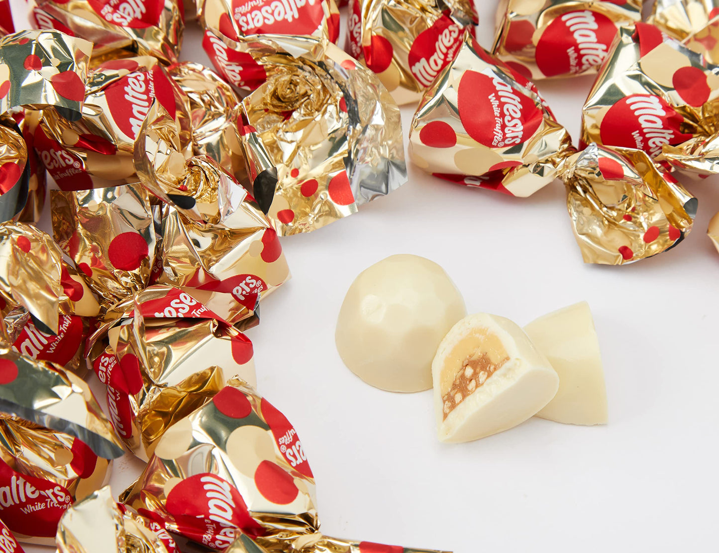 Maltesers White Chocolate Truffles Gift Box, 200g - "White Choco Truffles Box!"