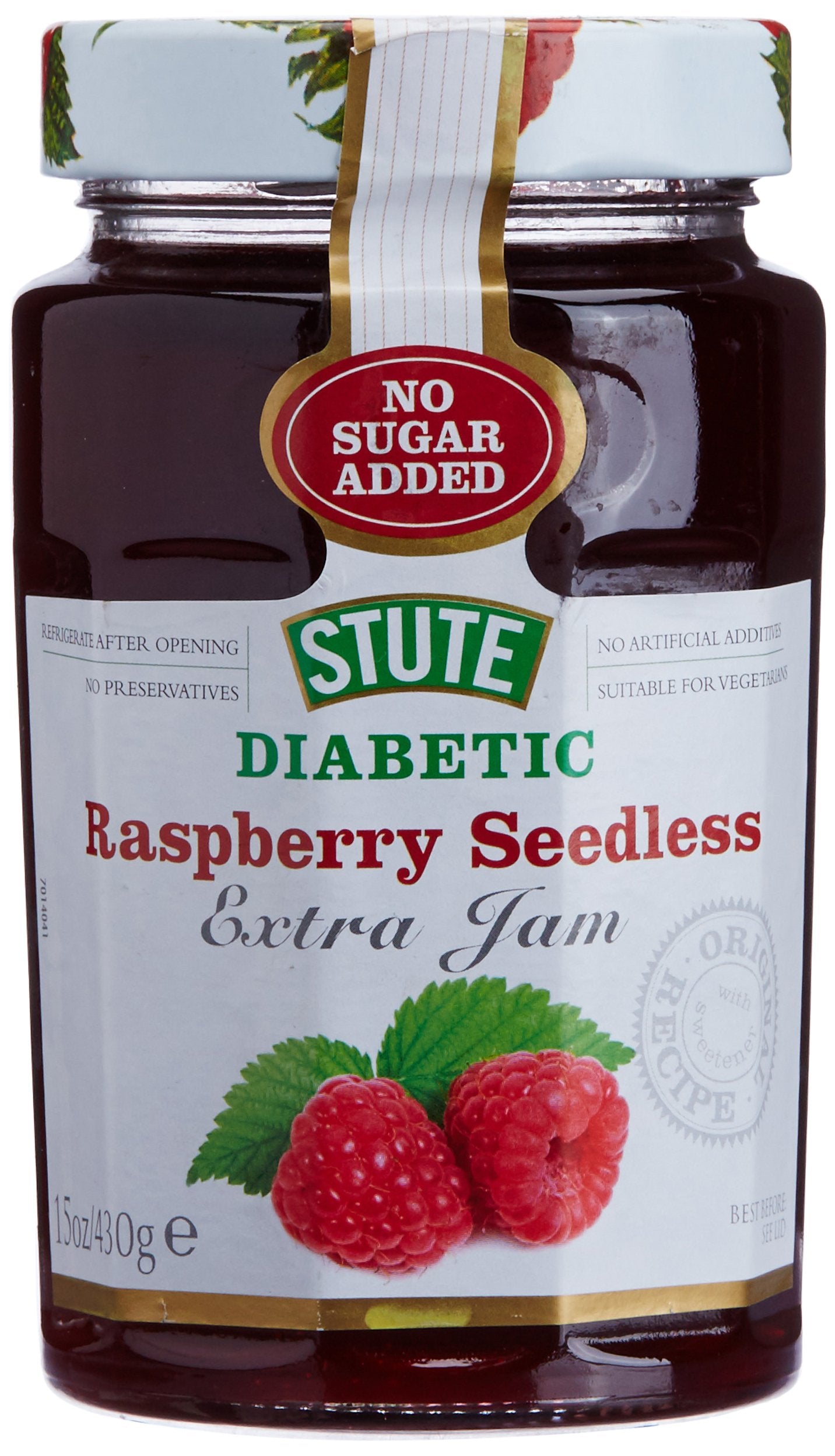 Stute Diabetic Raspberry Extra Jam, 430g