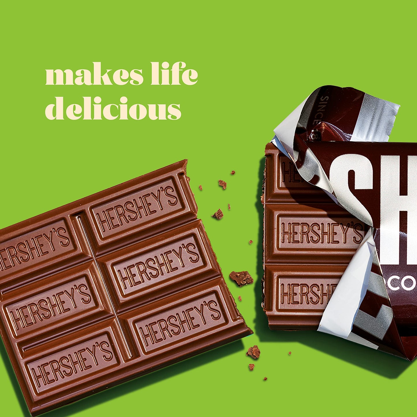 HERSHEY'S Milk Chocolate, 40 Gm - Single 40g bar of classic milk chocolate.