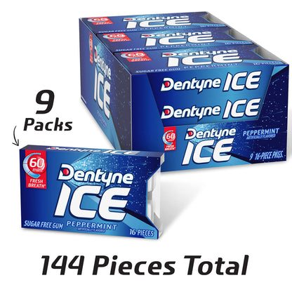 Dentyne Ice Peppermint, 7.6-Ounce (Pack of 9) - Peppermint perfection!