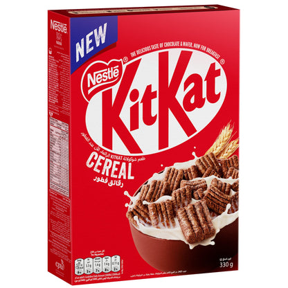 Nestle Kitkat Chocolate Breakfast Cereal Pack 330g - "KitKat Breakfast Cereal - 330g of Chocolatey Crunch for Your Morning!"