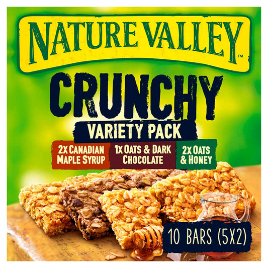 Nature Valley Variety Pack Cereal Bars, 210Gram (2Xcanadian Maple Syrup+1Xoats & Dark Chocolate+2Xoats & Honey Bars) - "Cereal Bar Variety Pack!"