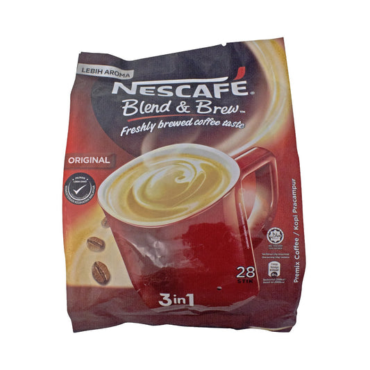 Nescafe Original Blend & Brew 3in1 Premix Coffee,28 Sticks - 560g(28x20g) - "Blend & Brew 3 in 1 - 28 Sticks of Instant Coffee Bliss!"