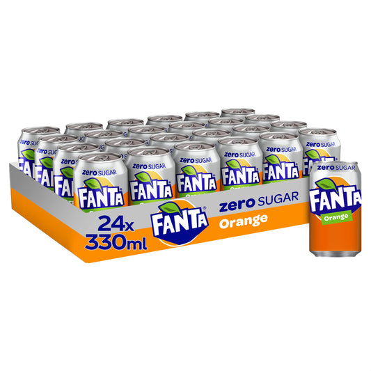 Fanta Zero, 330ml - Zero calorie fizz!