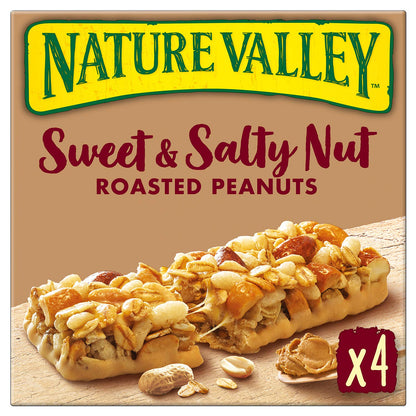 Nature Valley Sweet & Salty Nut Roasted Peanuts 4 Bars 120g - "Sweet & Salty Peanut Bliss!"