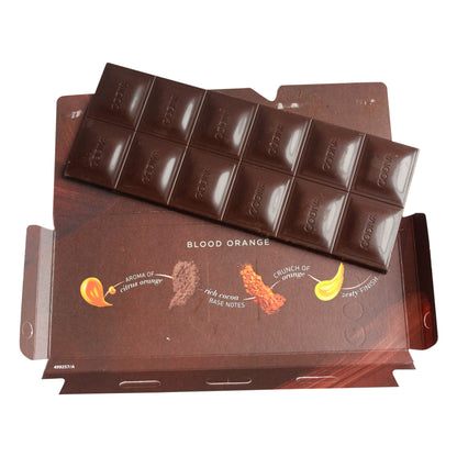 Godiva Blood Orange 90g - Enjoy the exquisite blend of rich dark chocolate and zesty blood orange in Godiva's decadent chocolate bar