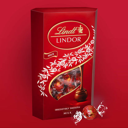 Lindt Lindor Milk Chocolate Cornet Festive Sharing Pack, 21.16 Oz / 600 G