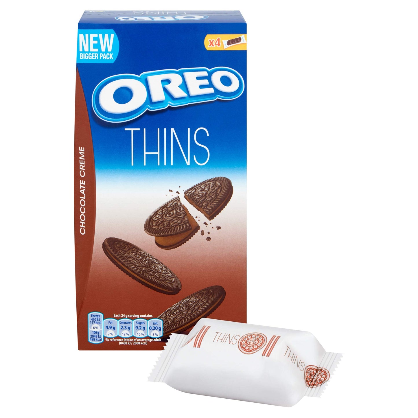 Oreo Thins Chocolate Creme Flavour, 192g - "Thin chocolatey delight!"