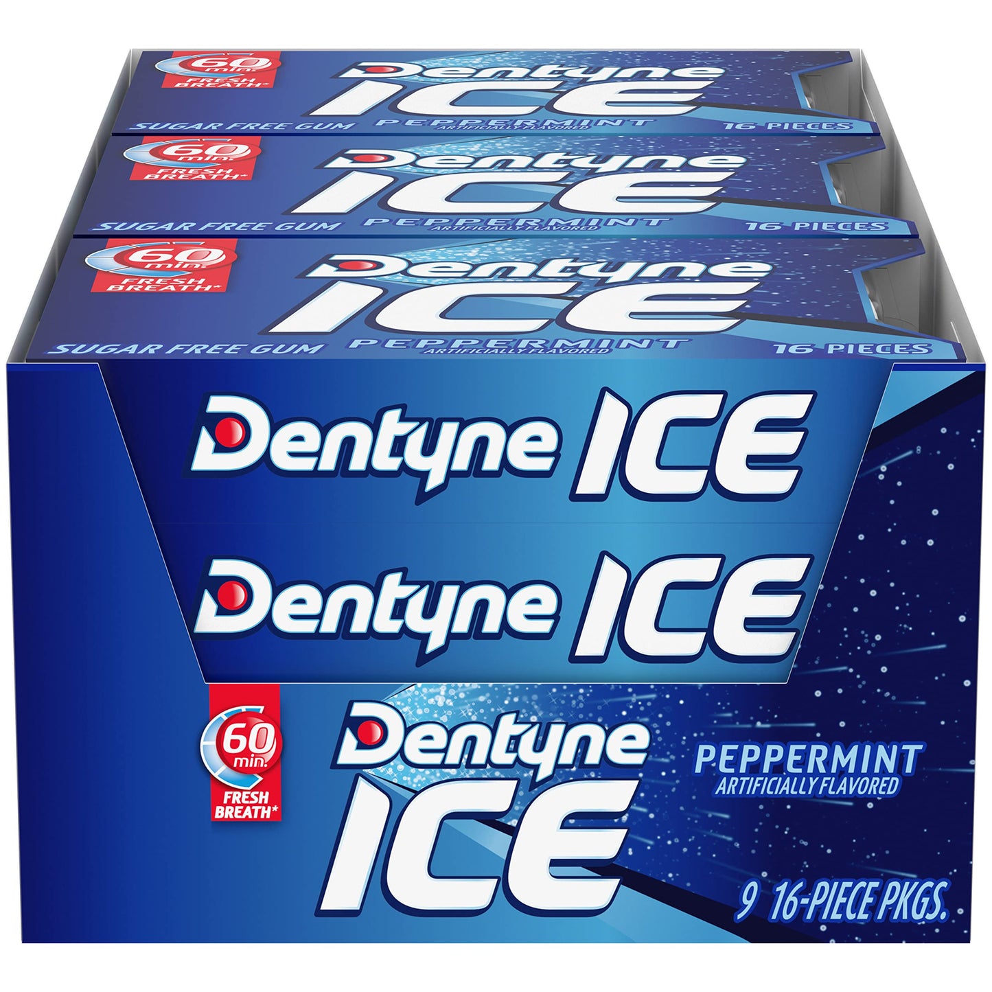 Dentyne Ice Peppermint, 7.6-Ounce (Pack of 9) - Peppermint perfection!