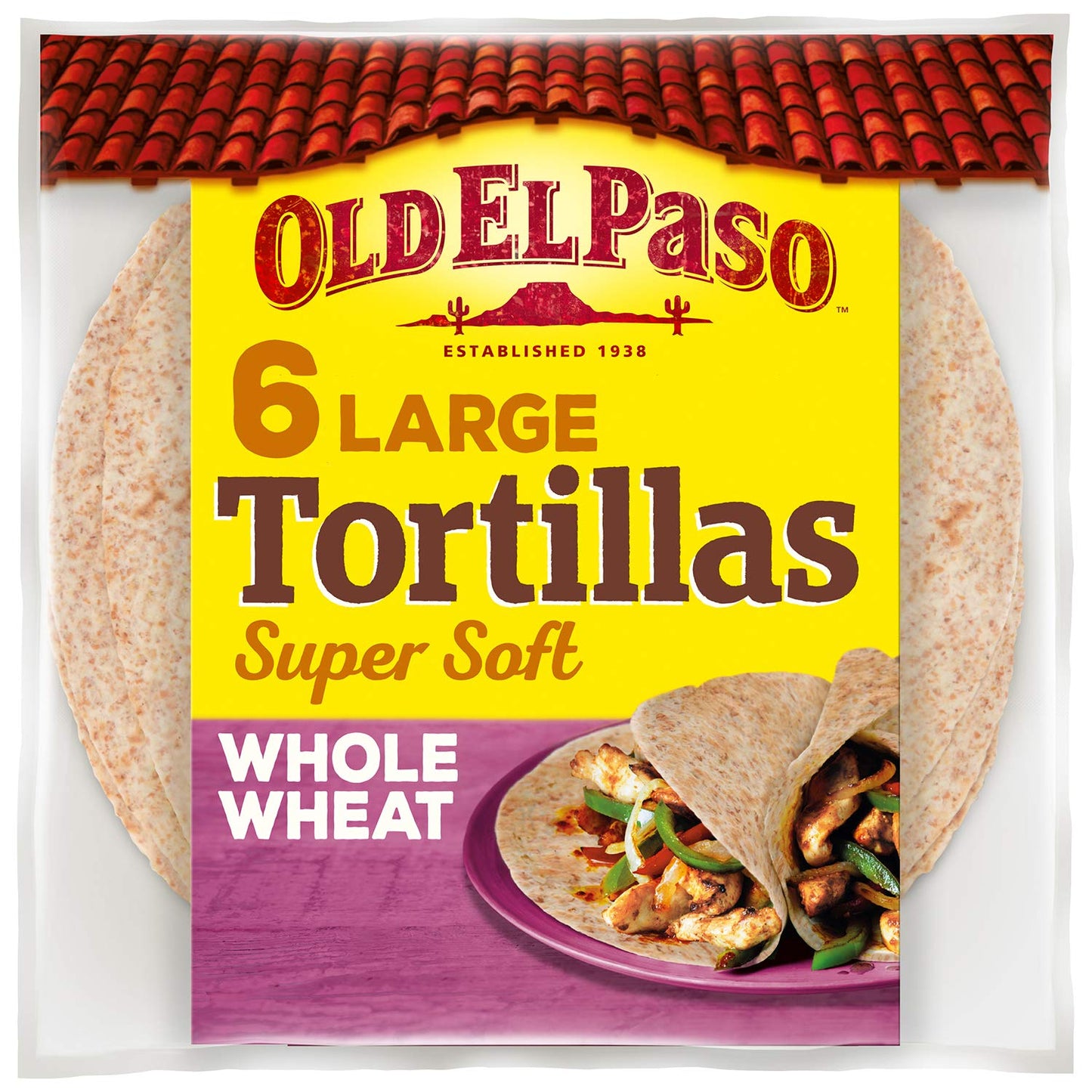 Old El Paso Tortilias Whole Wheat, 350 g - "Wholesome whole wheat!"