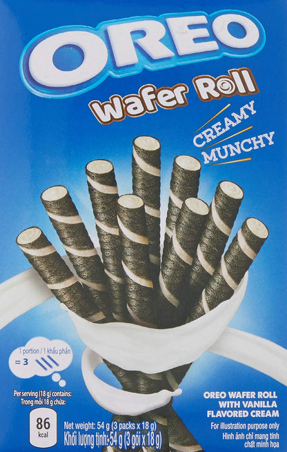 Oreo Vanilla Wafer Roll- 45 Gm - "Wafer roll goodness!"