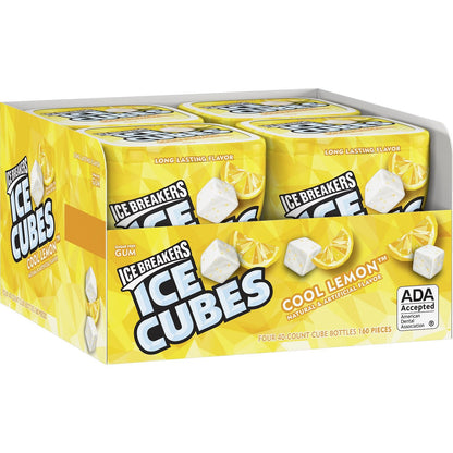 Ice Breakers Ice Cubes Sugar Free Gum Cool Lemon 40 Count - Cool lemon sugar-free gum, 40 refreshing pieces.