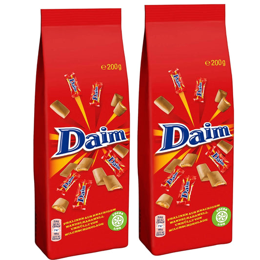 Daim Mini Milk Chocolate 200g (Pack Of 2) - Mini milk chocolate packs