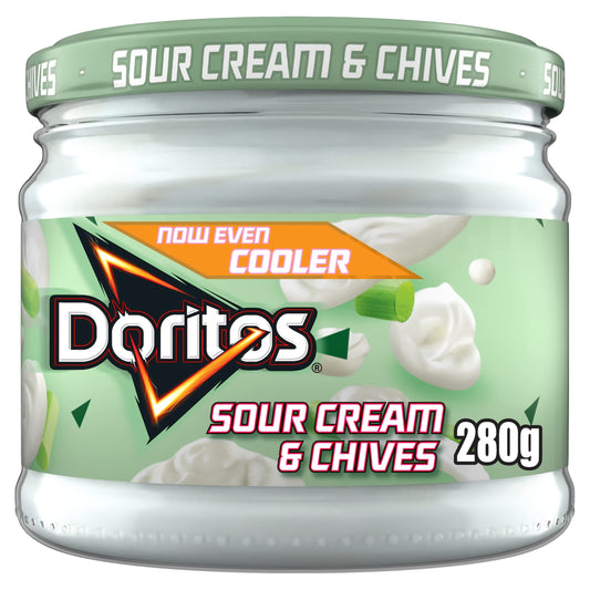 Doritos Cool Sour Cream and Chives Jar, 300 g - Cool creamy chives!