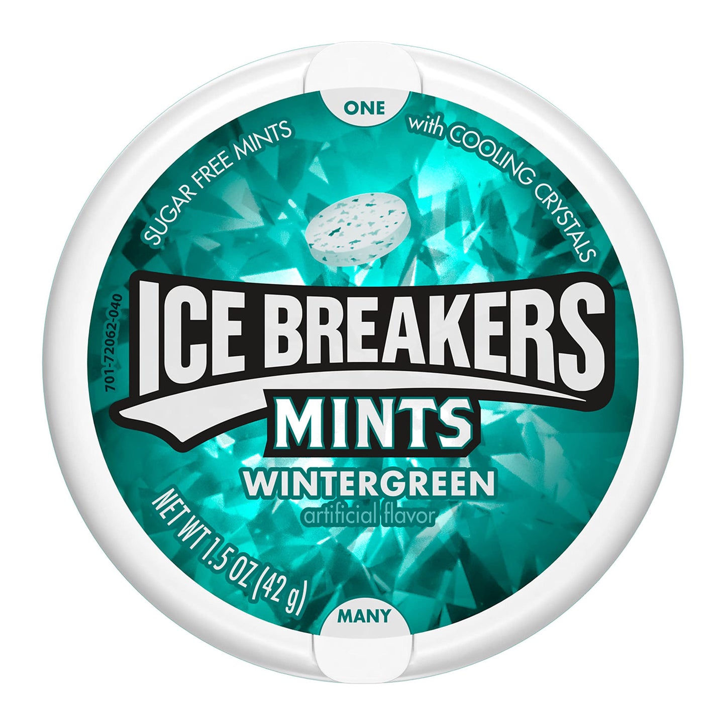 Ice Breakers Wintergreen Sugar Free Mints with Cooling Crystals, 1.5 oz ℮ 42 g, 8 Pack - Wintergreen mints with cooling crystals, sugar-free, pack of 8 x 42g.