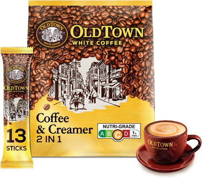 Old Town White Coffee 2-in-1 Instant Premix Packet (13 Pack) - Savor the Perfect Harmony