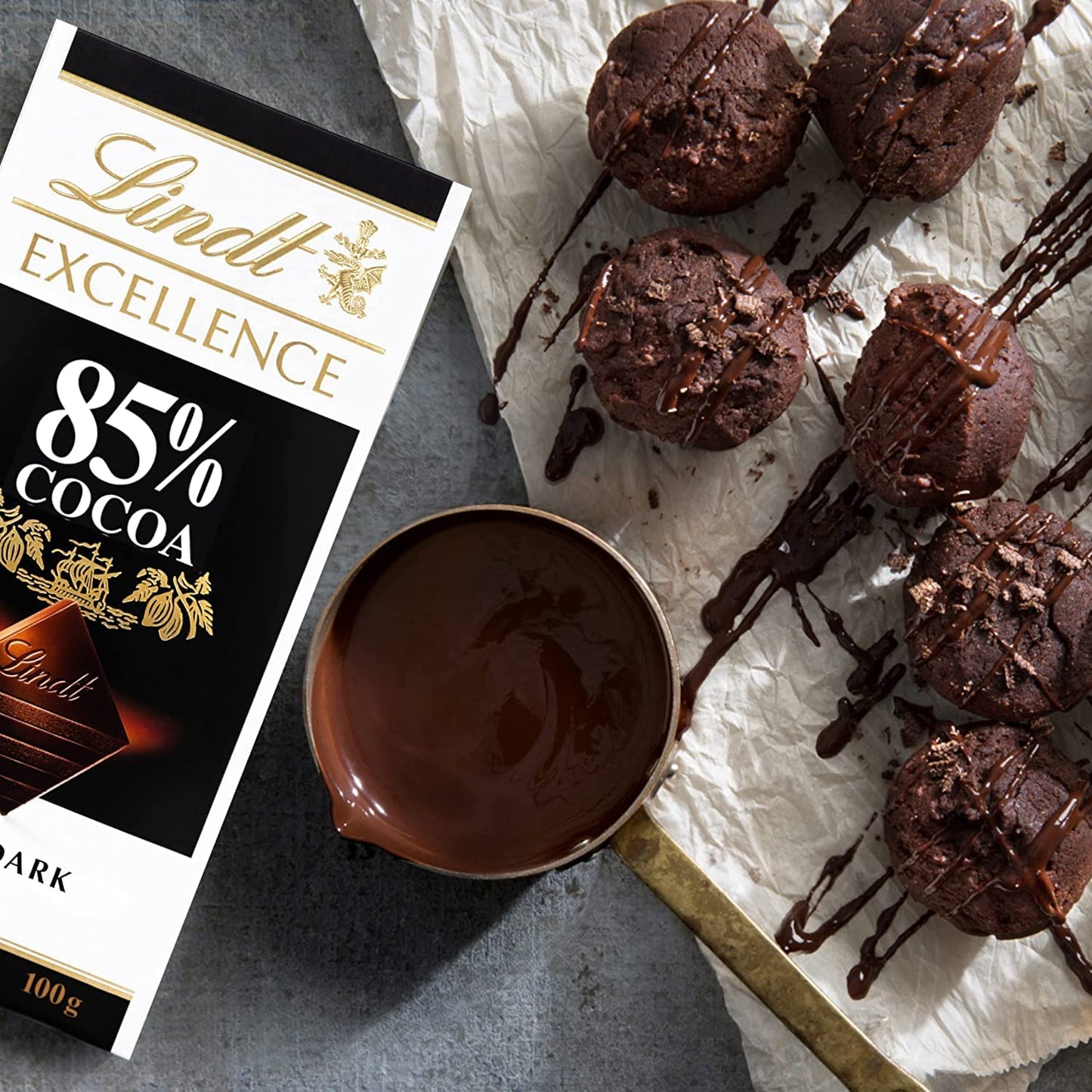 Lindt Excellence 85% Cocoa Rich Dark Chocolate 2 x 100g