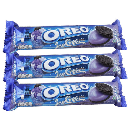 Oreo Chocolate Creme Cookies 137gm (Pack of 3) (Icecream Blueberry) - "Chocolate and blueberry delight!"