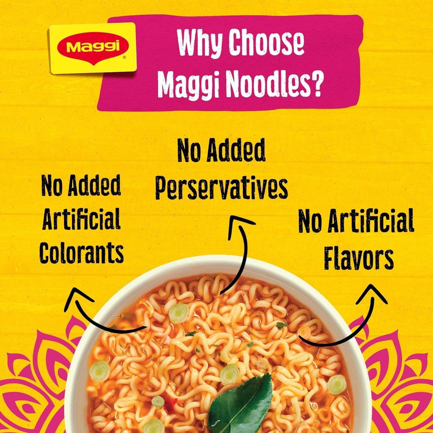 Maggi 2 Minute Imported Noodles - Dubai - 5 Packs Inside (Tom Yum) - "Tom Yum Noodle Bliss!"