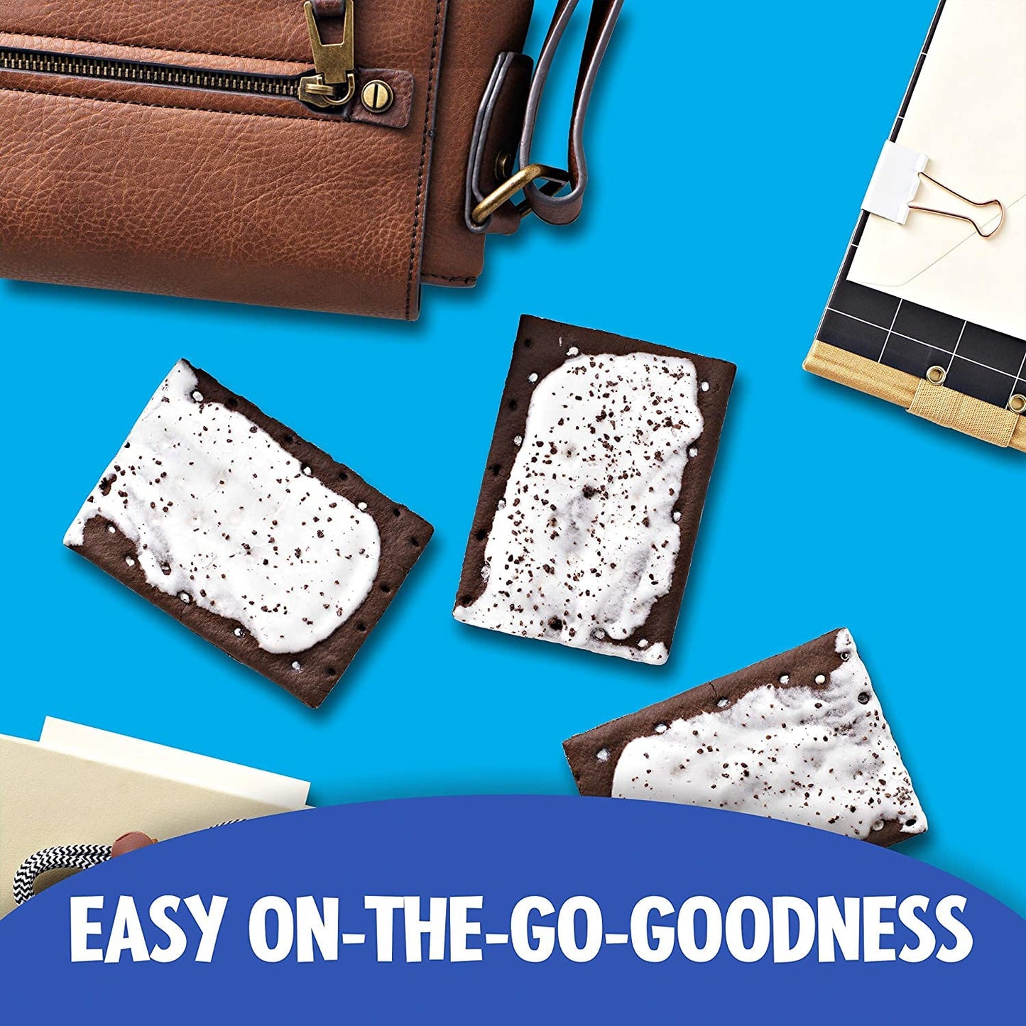 Pop Tarts Frosted Cookies & Creme, 2 x 384 g - "Double the cookies & creme!"