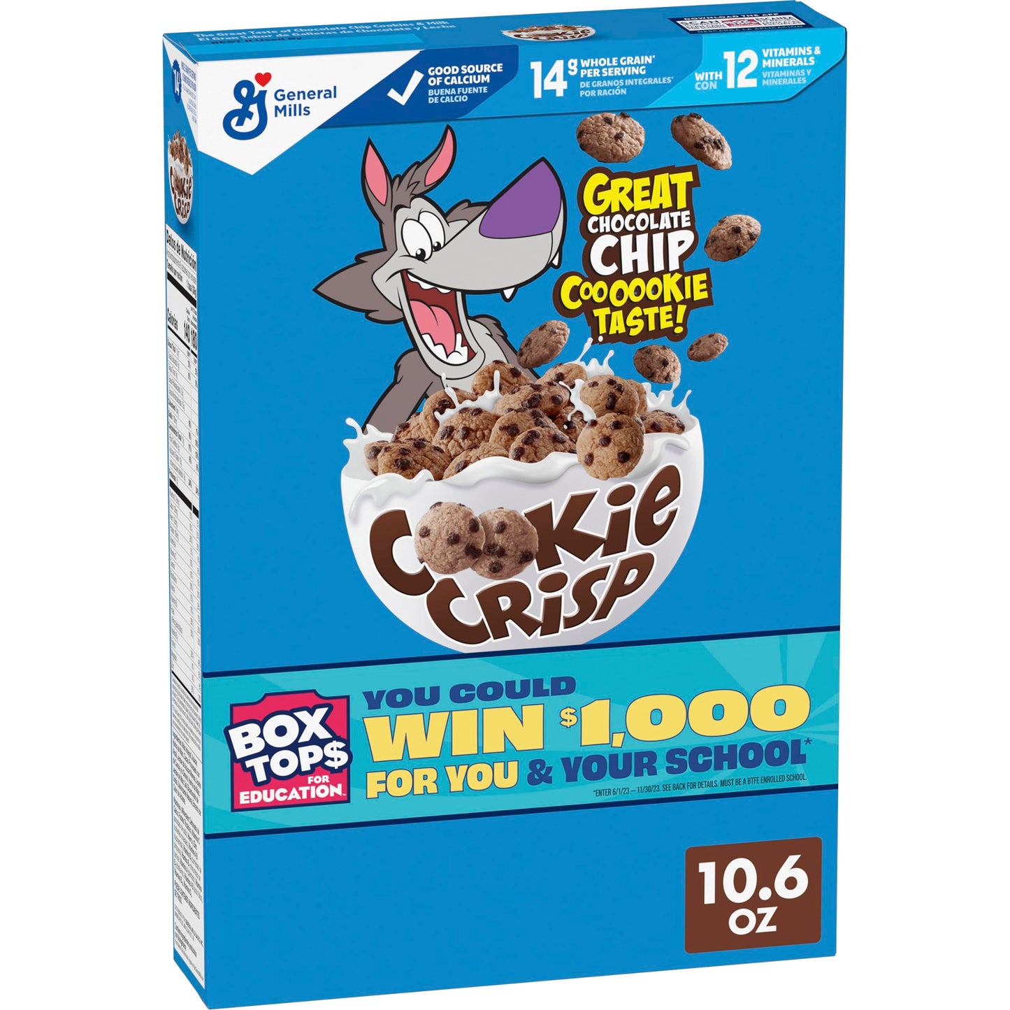 General Mills Cookie Crisp Pouch, 300 g - Indulge in the fun and delicious taste of Cookie Crisp cereal