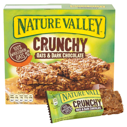 Nature Valley Crunchy Granola Bars Oats n Dark Chocolate 10 Bars Pack - "Oats & Dark Chocolate Crunch!"