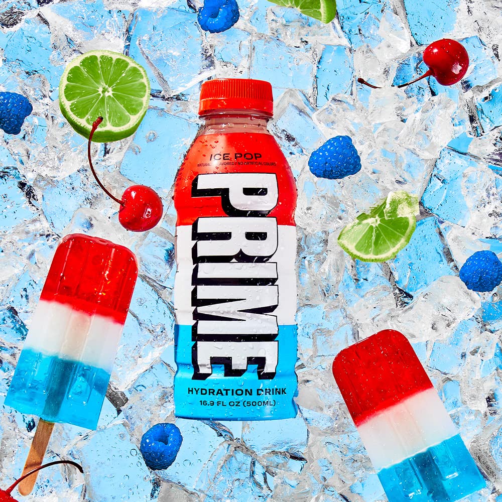 Prime Ice Pop Hydration Drink, 16.9 fl oz â„® 500 ml - Ice pop hydration refreshment!