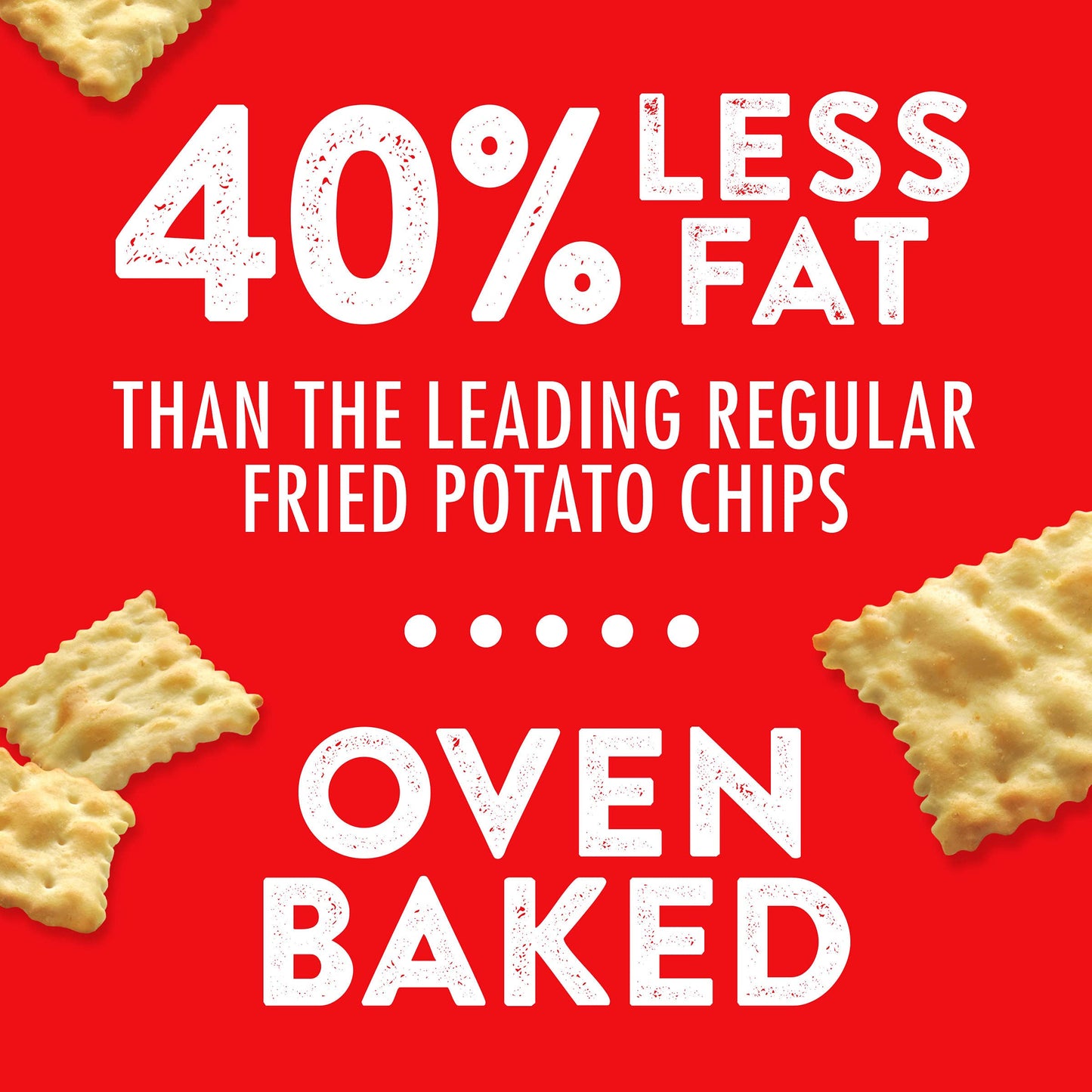 Ritz Toasted Chips Cheddar 40% Less Fat Oven Baked 229g - Cheddar Baked Goodness!