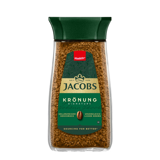 Jacob's Coffee Kronung Instant, 7.05-Ounce - Indulge in the premium flavor of Jacob's Kronung instant coffee, 7.05 oz.