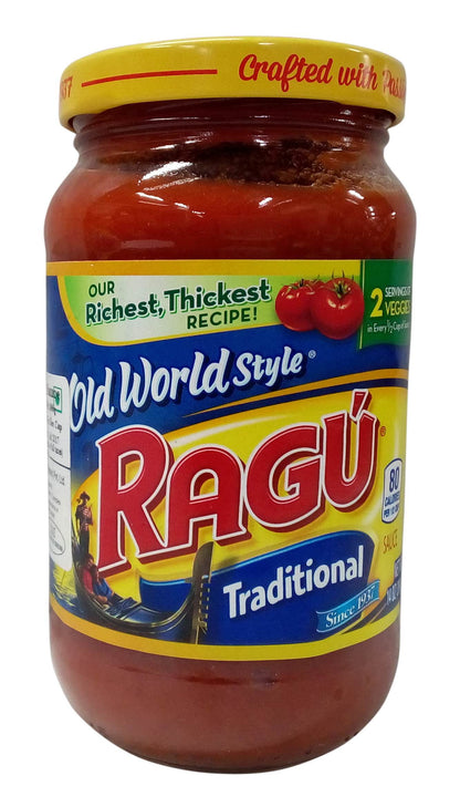 Ragu Old World Style Pasta Sauce - Traditional, 397g Jar - Old world style traditional pasta sauce, 397g!