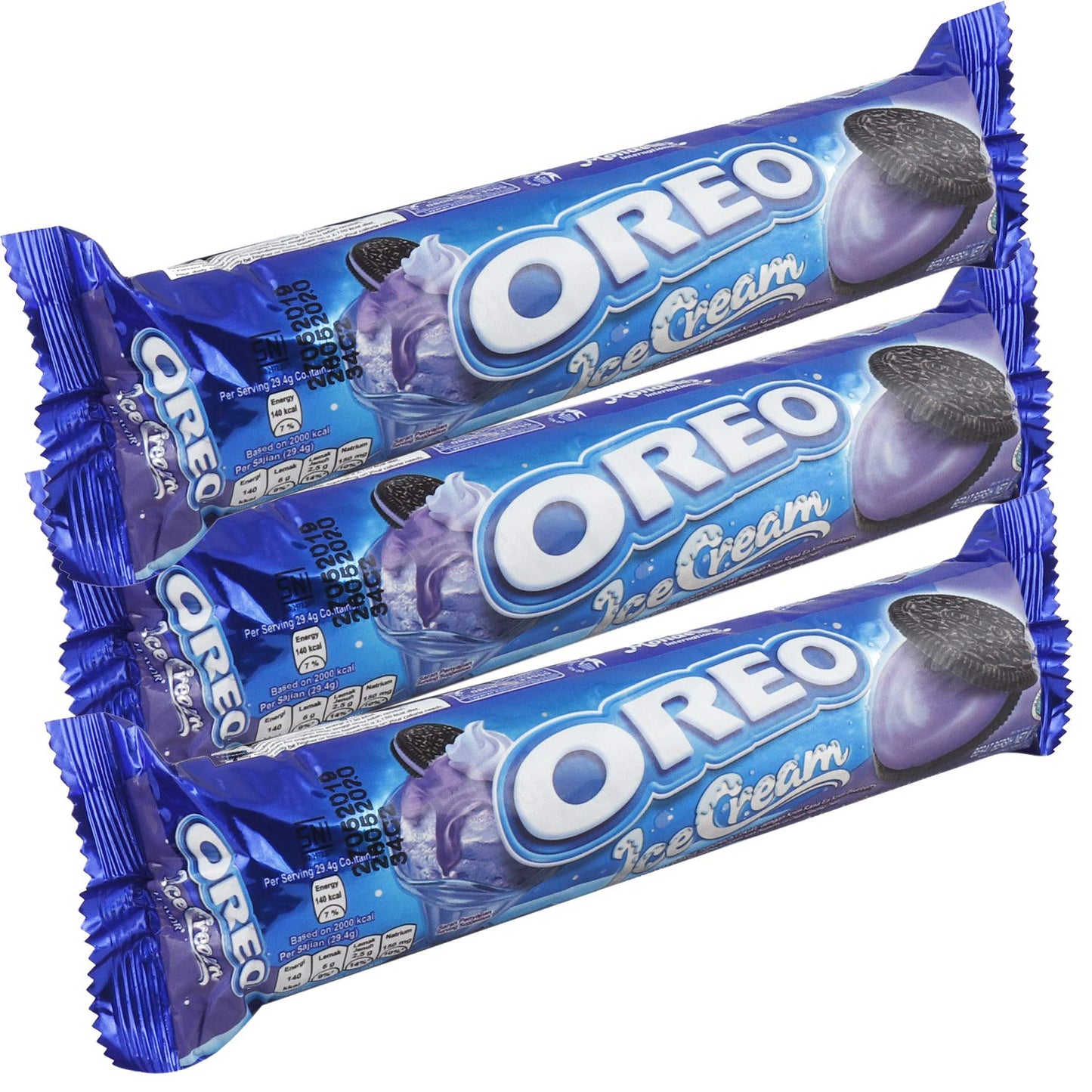 Oreo Chocolate Creme Cookies 137gm (Pack of 3) (Icecream Blueberry) - "Chocolate and blueberry delight!"