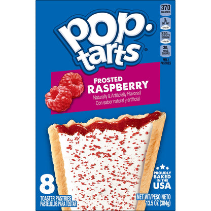 Pop Tarts Frosted Raspberry, 384 g - "Raspberry frosted Pop-Tarts!"