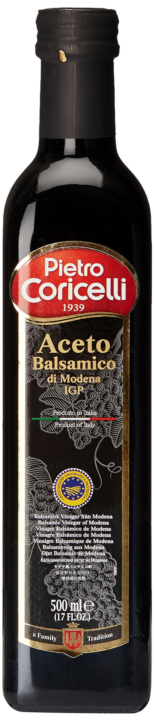 Pietro Coricelli Aceto Balsamic Vinegar di Modena, 500ml - "Authentic balsamic from Modena!"