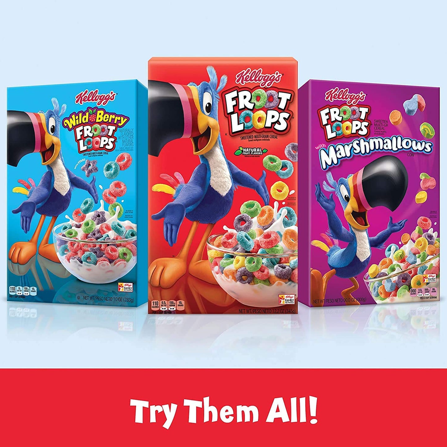 Kellogg's Froot Loops, 286 g - Pack Of Two - Double the fun with Kellogg's Froot Loops, pack of two, 286g each.