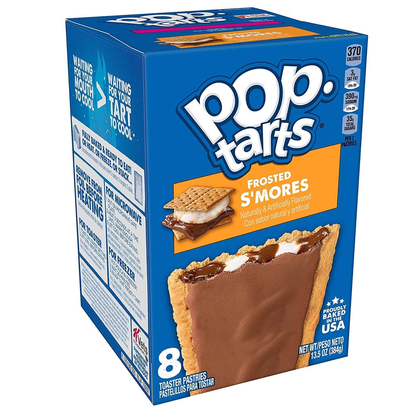 Pop Tarts Frosted S'Mores, 2 x 384 g - "Double s'mores treat!"